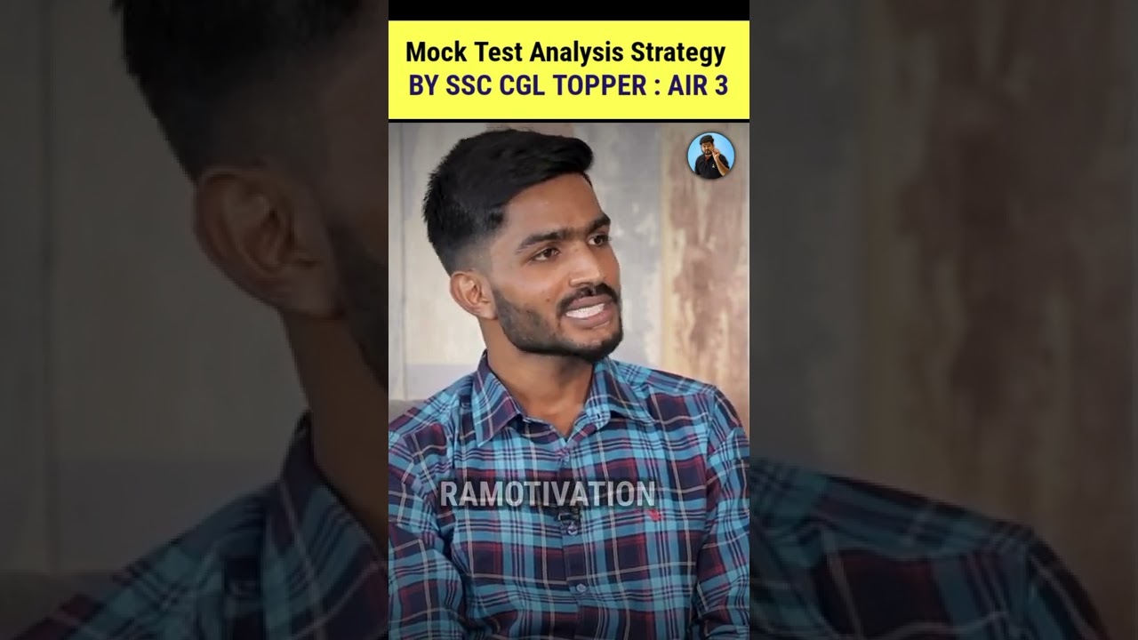 Mock Test Analysis Strategy 📝🔥by AIR 3, SSC CGL 2020🥉