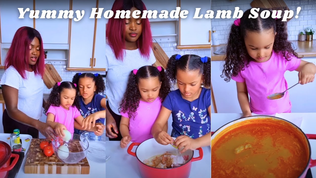 Making Yummy Lamb Soup with My Daughters 🥣 | Easy Homemade Lamb Recipe & Cozy Family Cooking