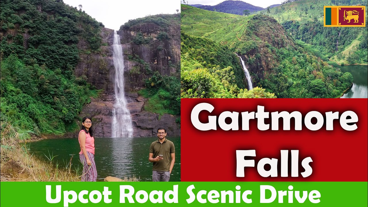 Gartmore Falls | Scenic Drive through Mountains | Maskeliya upcot Road | 4K | Sri Lanka