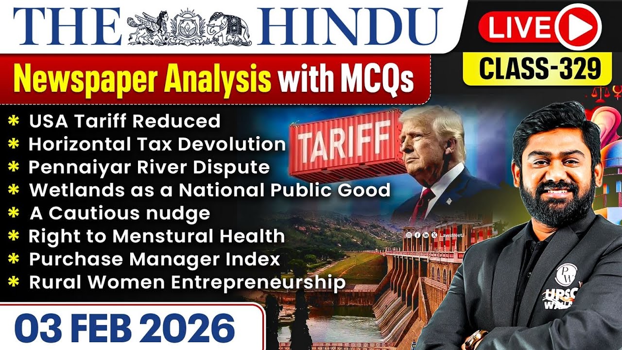 The Hindu Analysis - 3rd February | The Hindu Newspaper Today with MCQs | Aasim Sir