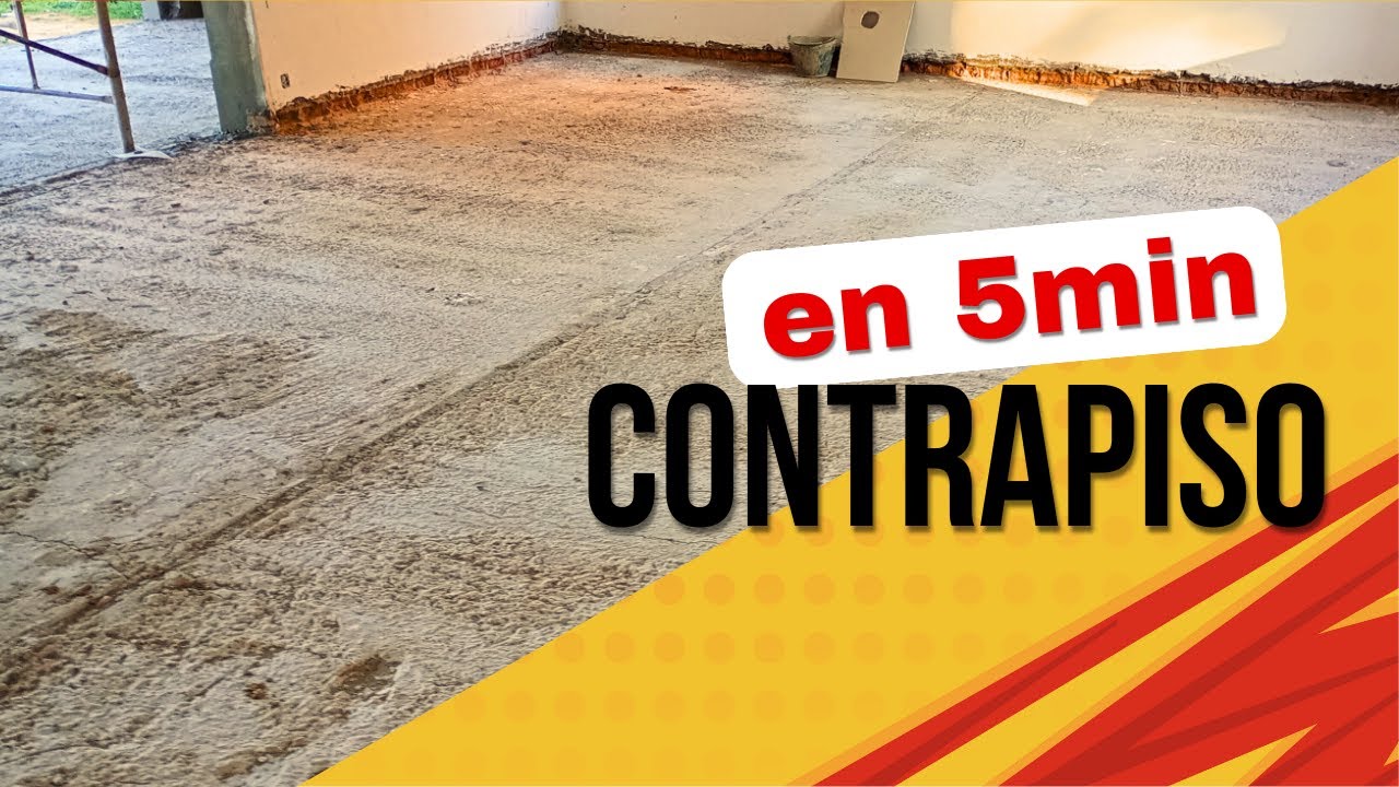 🔨 C&oacute;mo hacer un contrapiso de hormig&oacute;n | 🕐 Paso a paso en 5 minutos