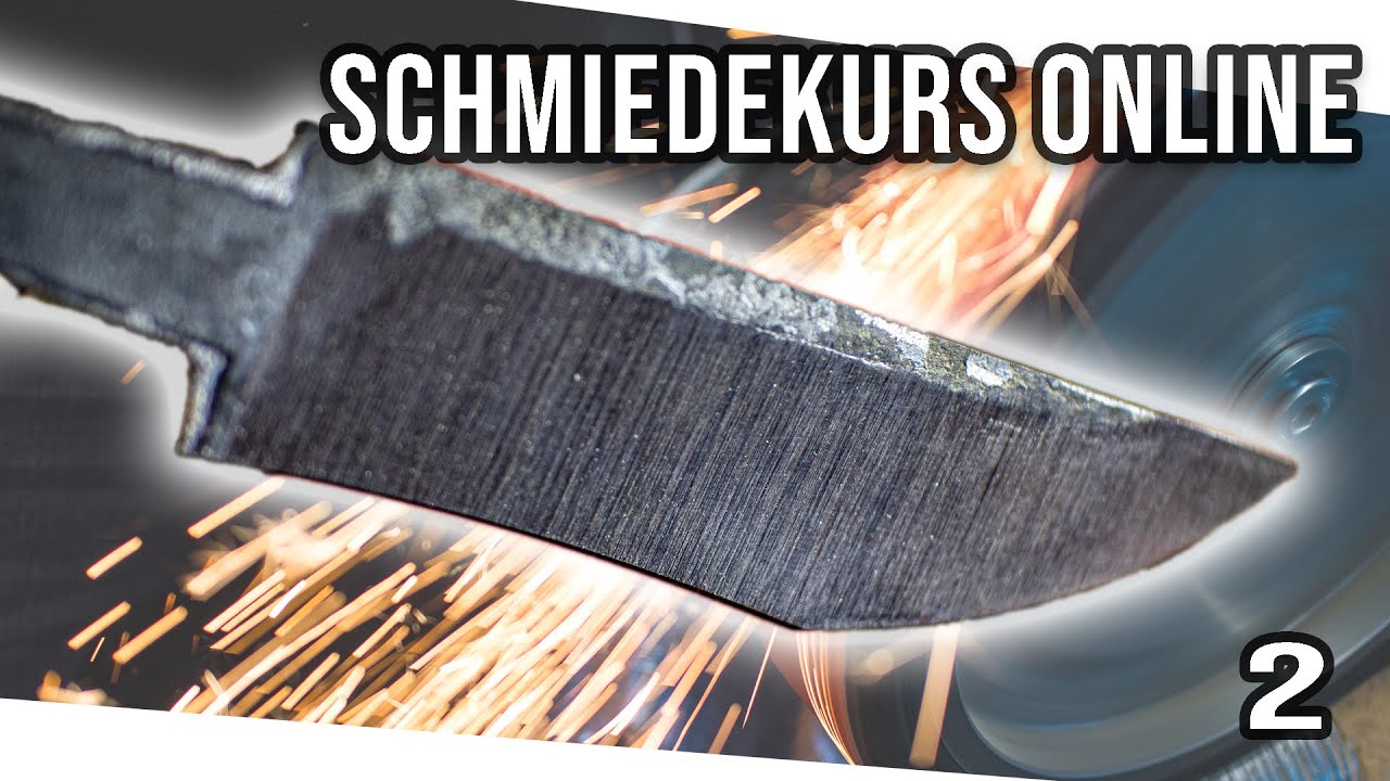 Klingenschliff am Bandschleifer: Tipps und Tricks  Schmiedekurs Online #2