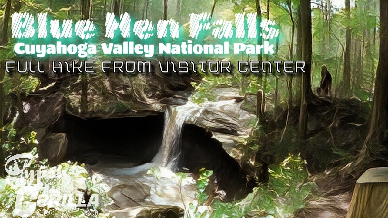 Ohio Waterfalls Blue Hen Falls Hike from Visitor Center Cuyahoga Valley National Park. Hike#4 of 5