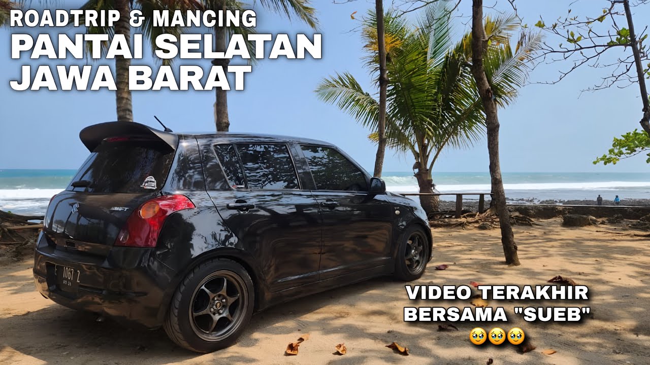 ROADTRIP DAN MANCING KE PANTAI SELATAN JAWA BARAT | PEMANDANGAN SEPANJANG JALAN YANG MEMANJAKAN MATA