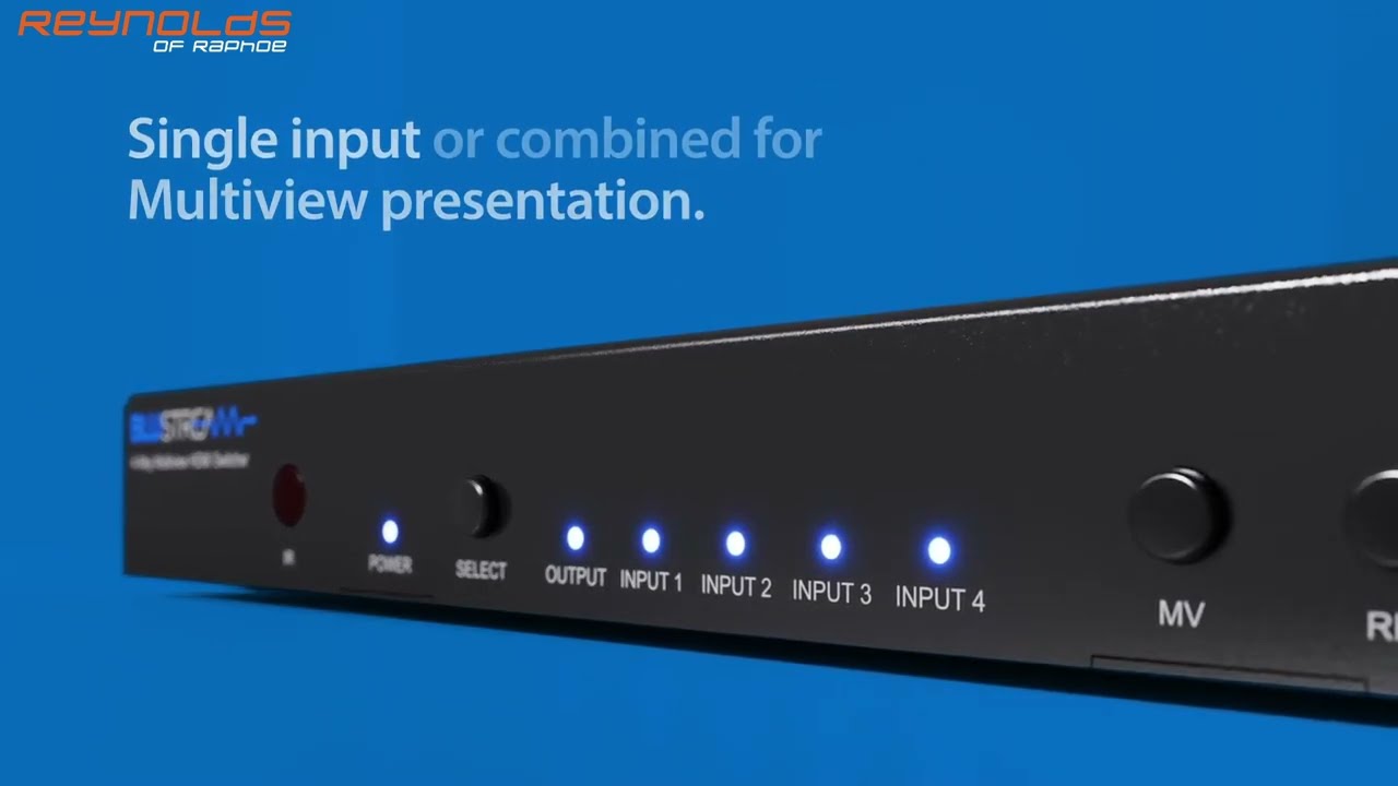 Blustream MV41 4 Way Multiview Switcher Overview