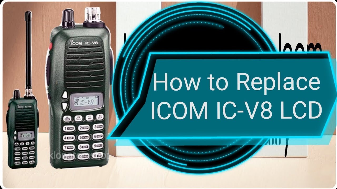 How to Replace Icom IC-V8 LCD