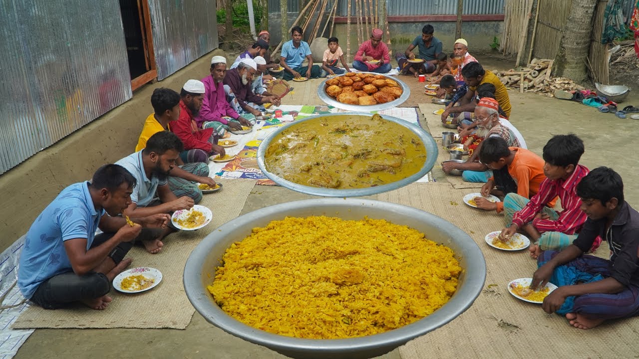 নতুন ঘর করে দিয়ে মুরগির রোস্ট,ডিম এবং খিচুড়ি রান্না - House Making & Chicken Egg Khichuri