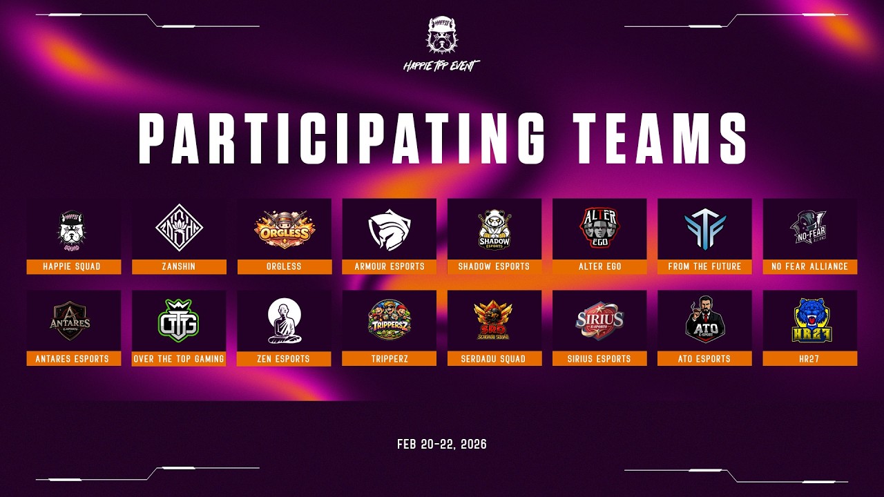 FINAL HAPPIE PUBG TOURNAMENT DAY 2