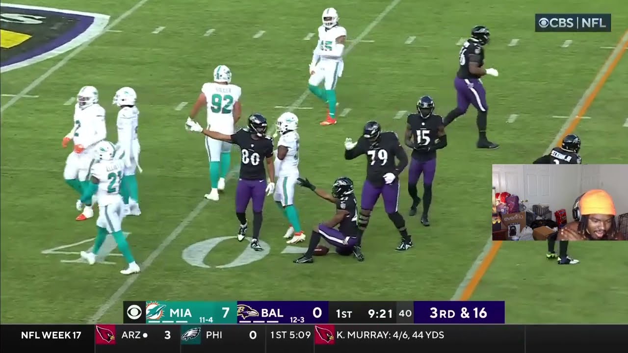 ToxicRo Reacts To Miami Dolphins vs. Baltimore Ravens