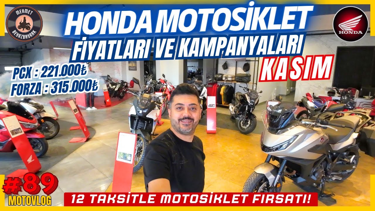Honda Motosiklet Fiyatları ve Kasım 2025 Kampanyaları (Tüm Modeller)