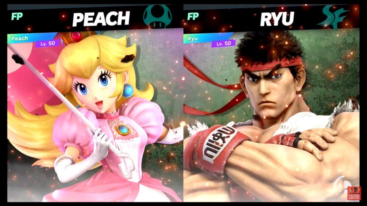 Super Smash Bros Ultimate Amiibo Fights – Peach vs the World #61 Peach vs Ryu