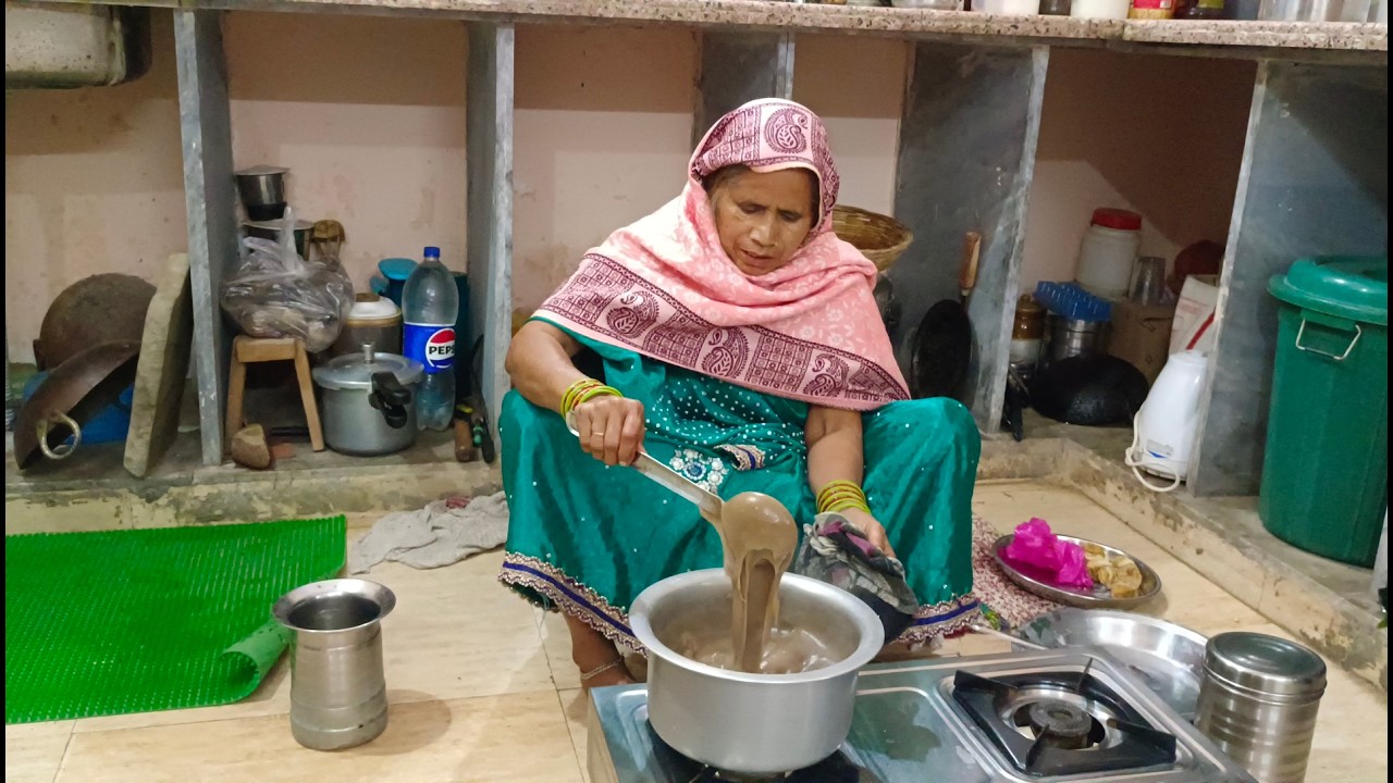 अम्माजी ने बनाई सिंघाड़े की लपसी 😋😂🤣