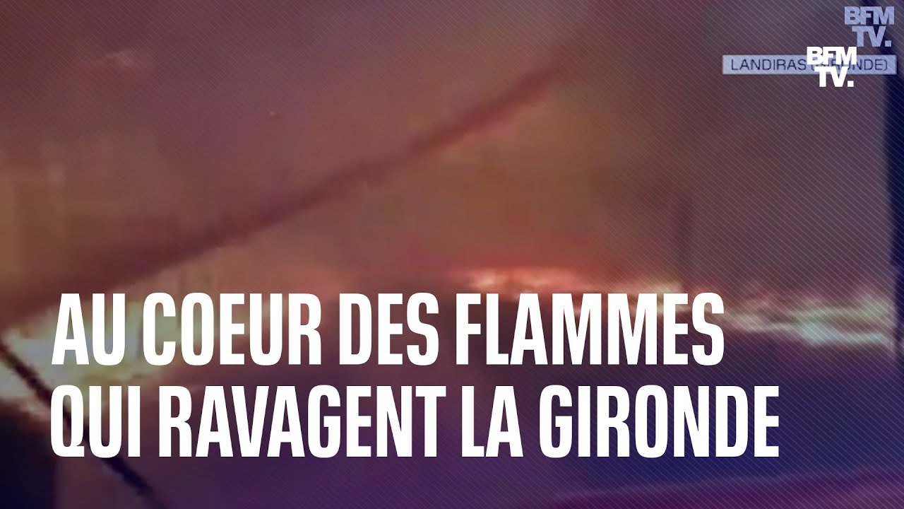 Immersion dans un camion de pompiers face aux flammes qui ravagent Landiras