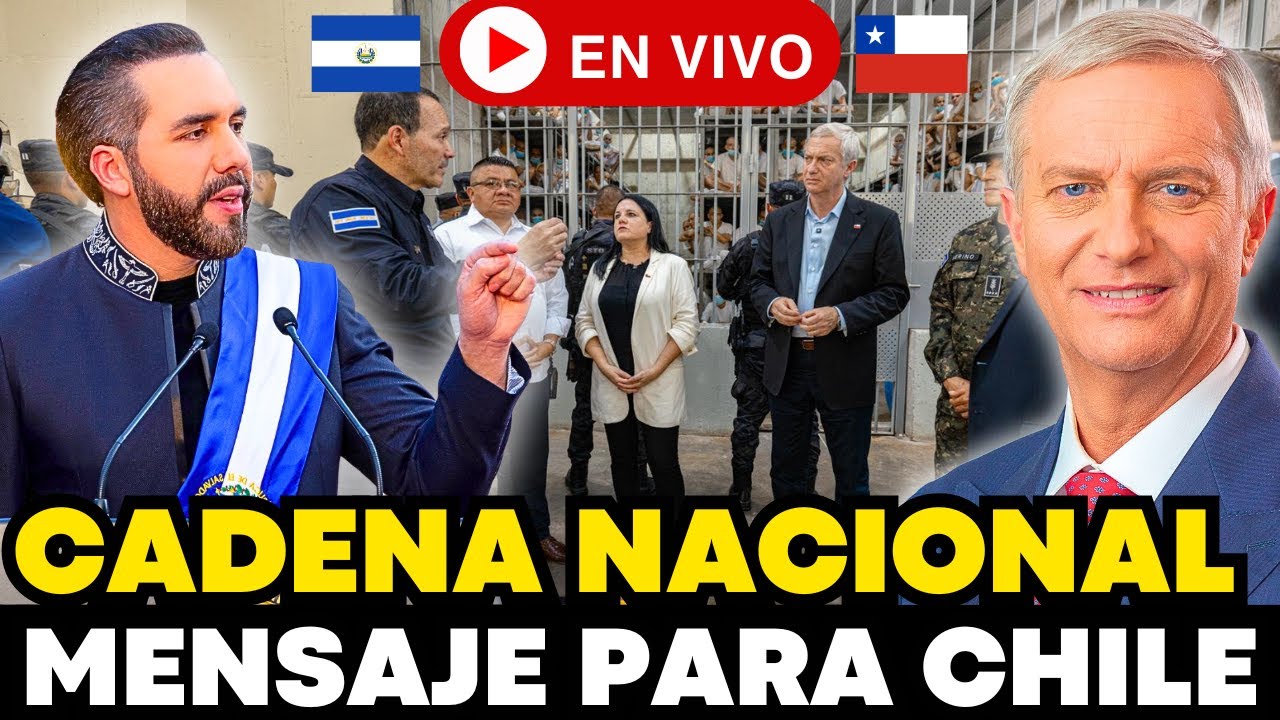 🚨 EN VIVO: CADENA NACIONAL | Bukele SACUDE a CHILE con este mensaje histórico VISITA DE KAST
