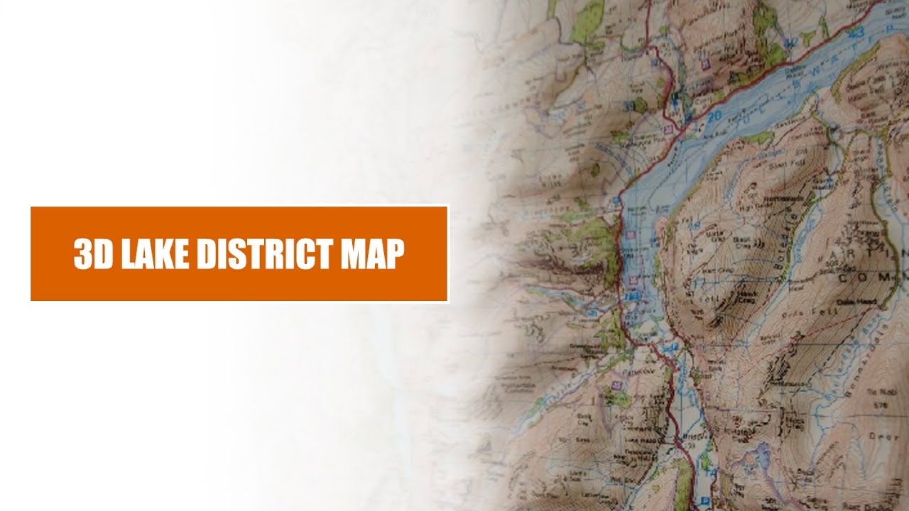 Our Framed 3D Dorrigo Lake District Map
