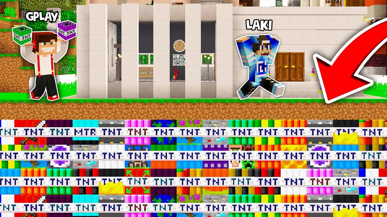 GPLAY TROLLUJE LAKIEGO UŻYWAJĄC TNT W MINECRAFT?! GPLAY & LAKI