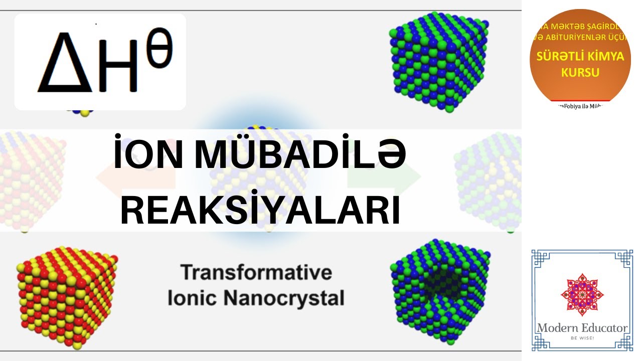 DERS - 25 İon mübadiləsi reaksiyaları