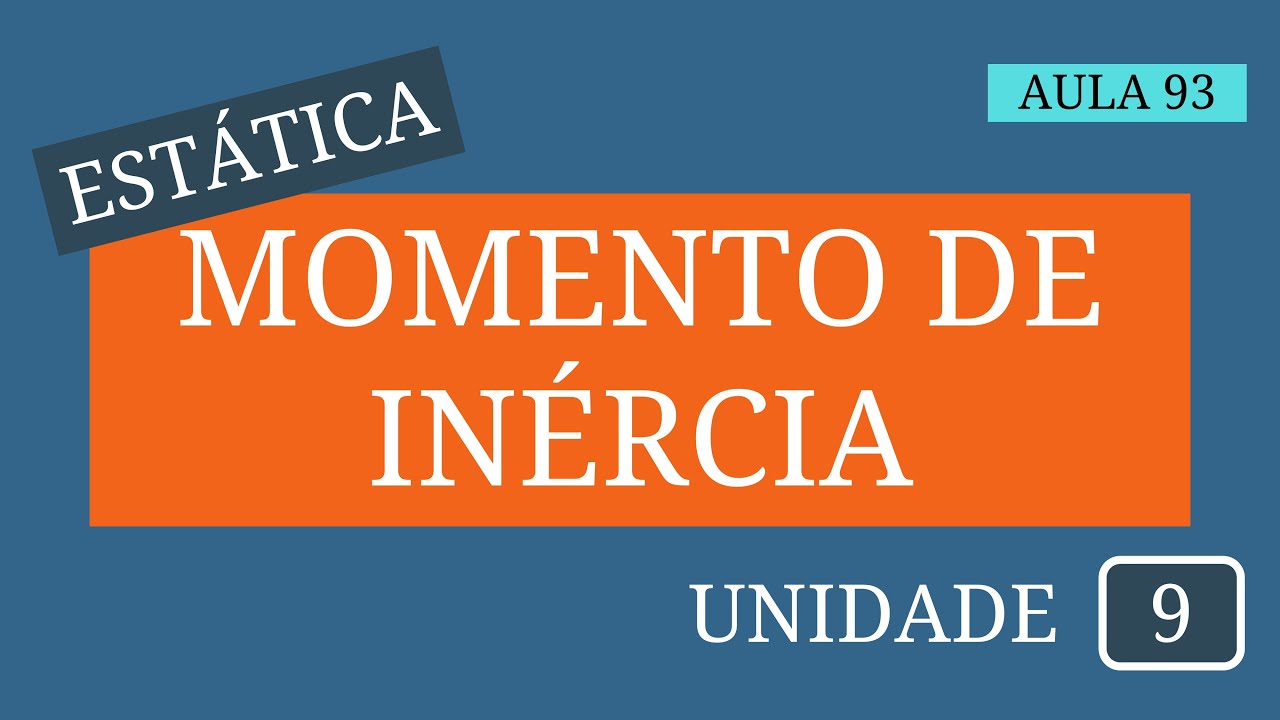 Estática - Aula 93 | Momento de inércia | Momento de inércia para área: Parte II
