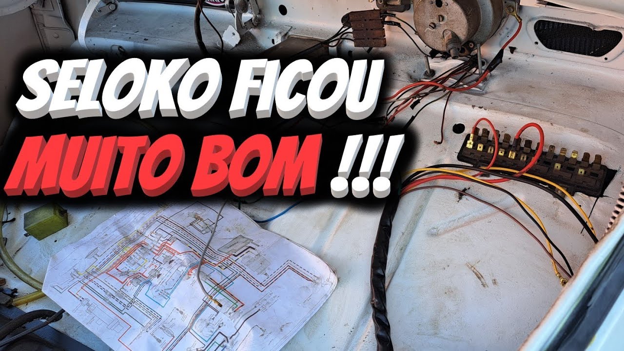 INSTALAÇÃO  CHICOTE ELETRICO NO FUSCA | SE LIGA COMO FICOU 🤯 | PORTA MALAS ORGANIZADO!