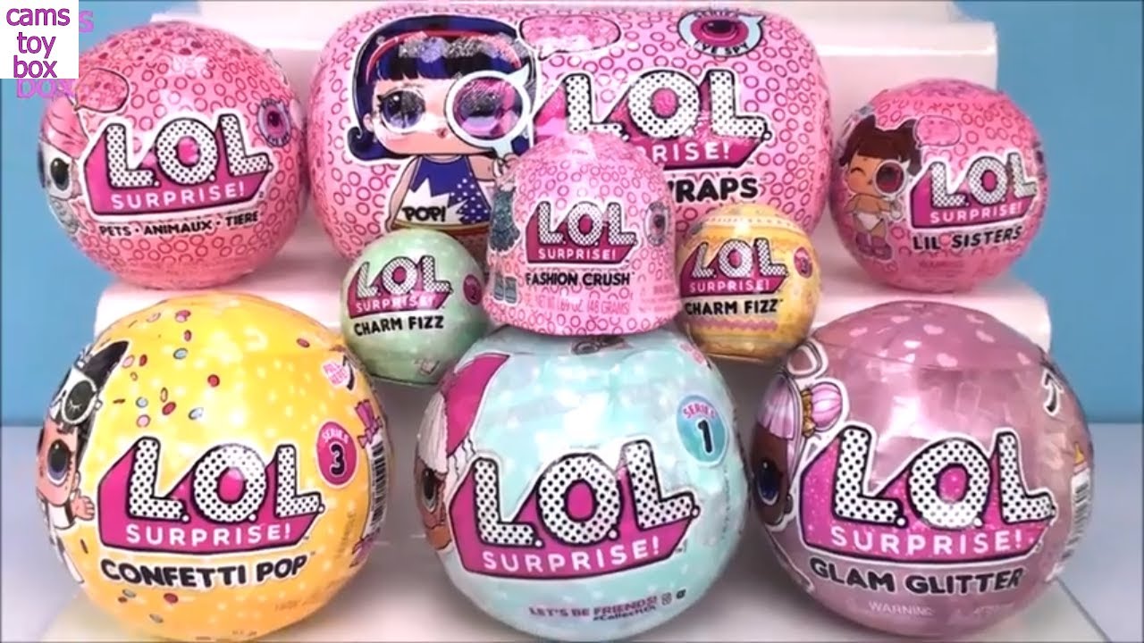 LOL Surprise Dolls Under Wraps Glam Glitter Series 1 3 Lil Sister Pets TOYS UNBOXING EYE SPY
