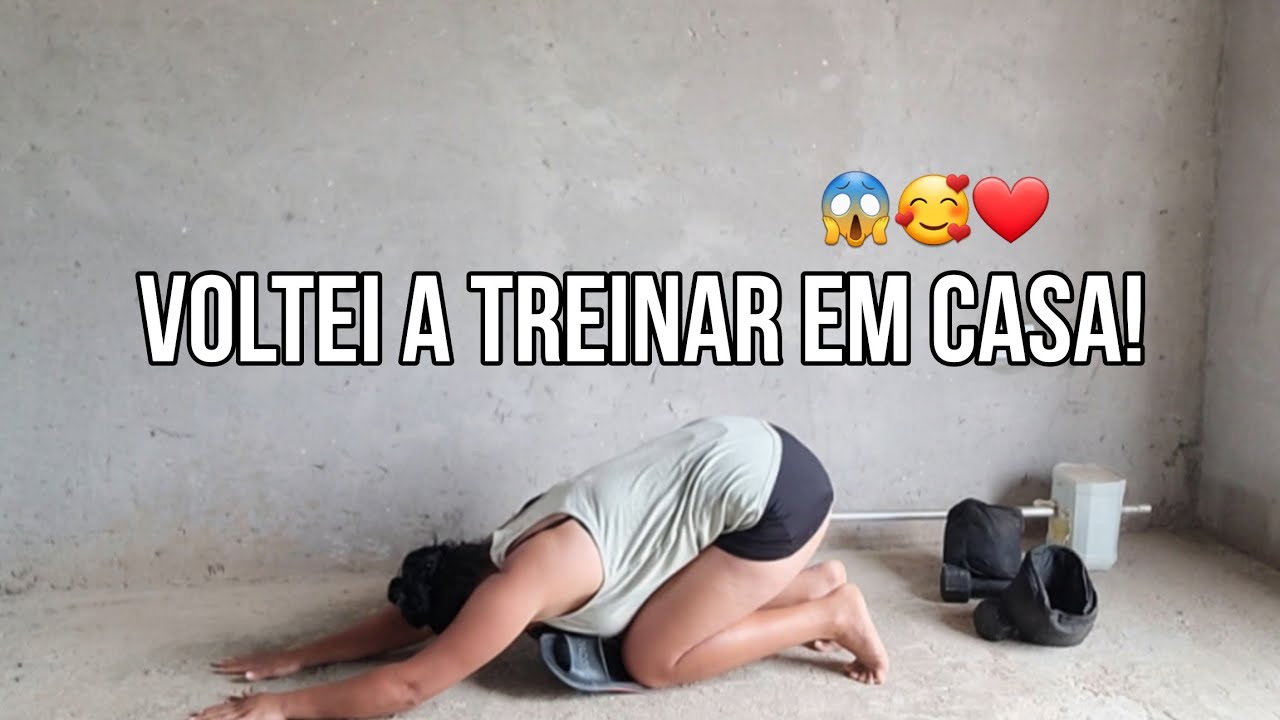 Voltei a fazer exercícios em casa, focada para emagrecer! 😘😱