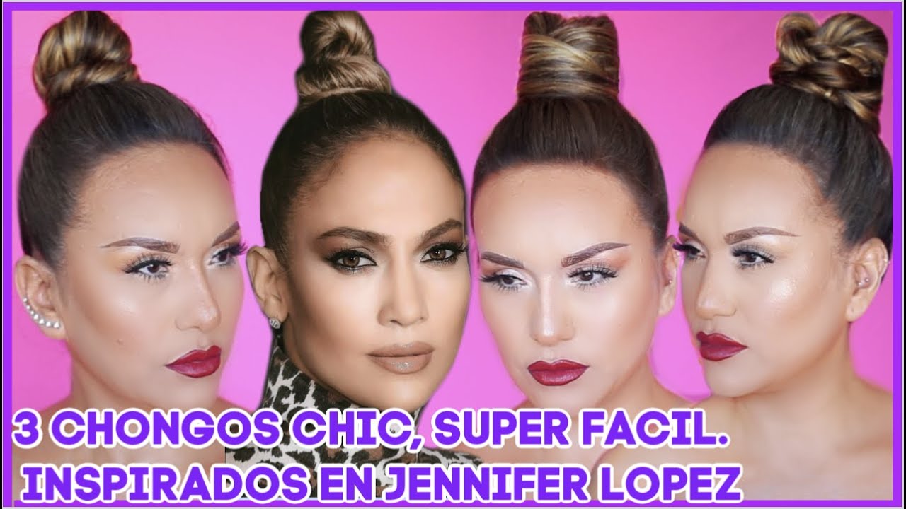 COMO REALIZAR 3 CHONGOS SUPER FACIL/INSPIRADOS EN JLO