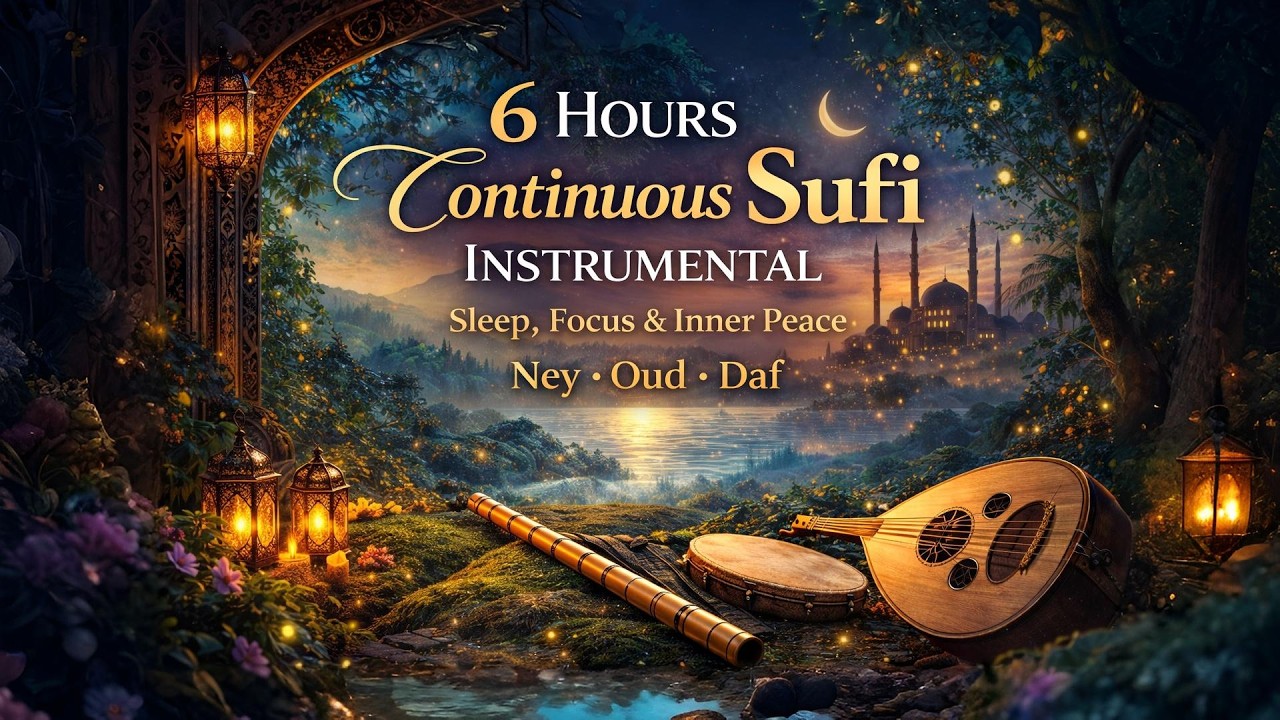 6 Saat Sufi Ney Dinletisi | En Güzel Ney Sesi | Uzun Dinlendirici Ney  Yunus Emre | Uyan Ey Gözlerim