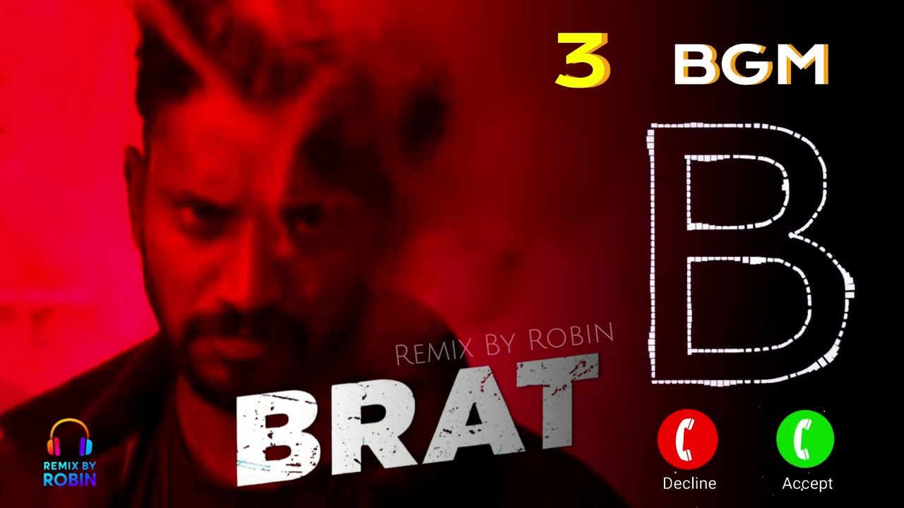 BRAT BGM Ringtone 3 | Darling Krishna | Manisha | Shashank | Arjun Janya | Mass | Remix By Robin