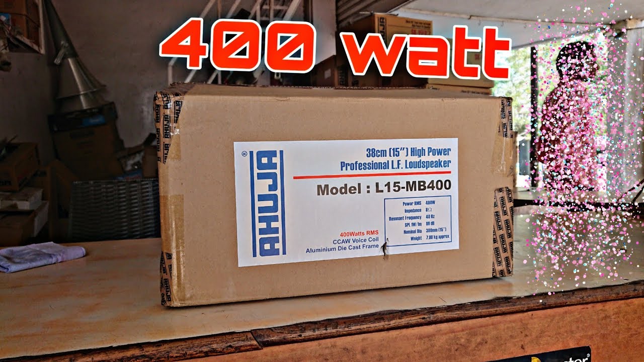 AHUJA L15-MB400 PROFESSIONAL PA SPEAKERS UNBOXING & REVIEW