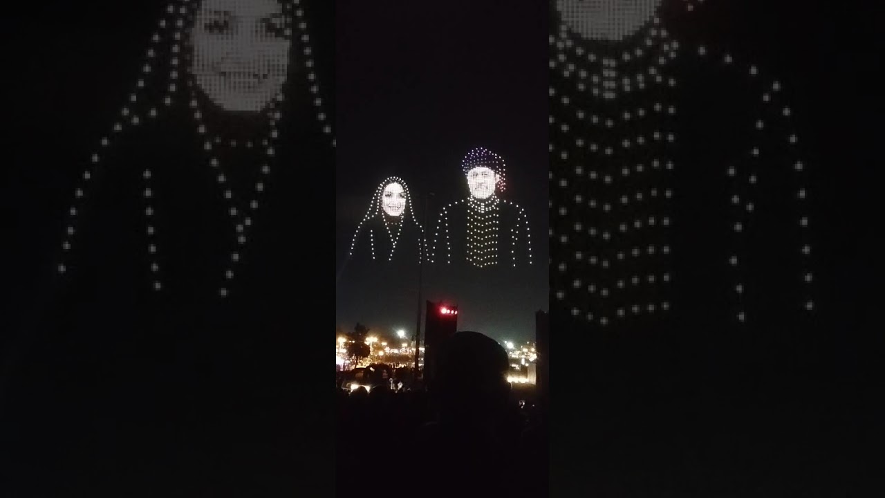 #Dron #show # muscat # night 