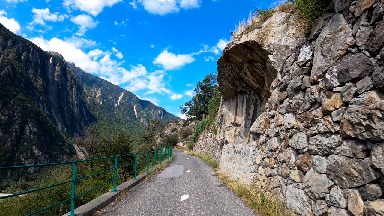Driving the Lacets de Montvernier, France