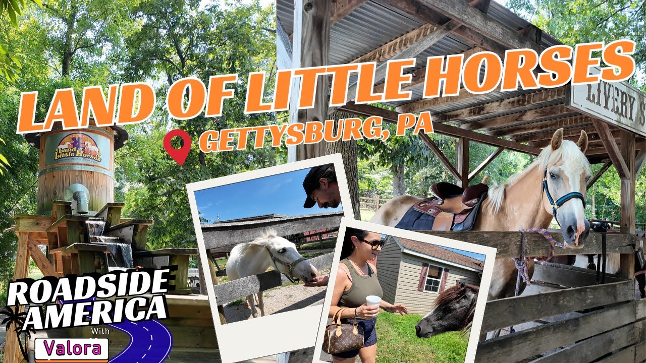 Overlooked Roadside Fun: Land of Little Horses - Gettysburg, PA Roadside America with Valora
