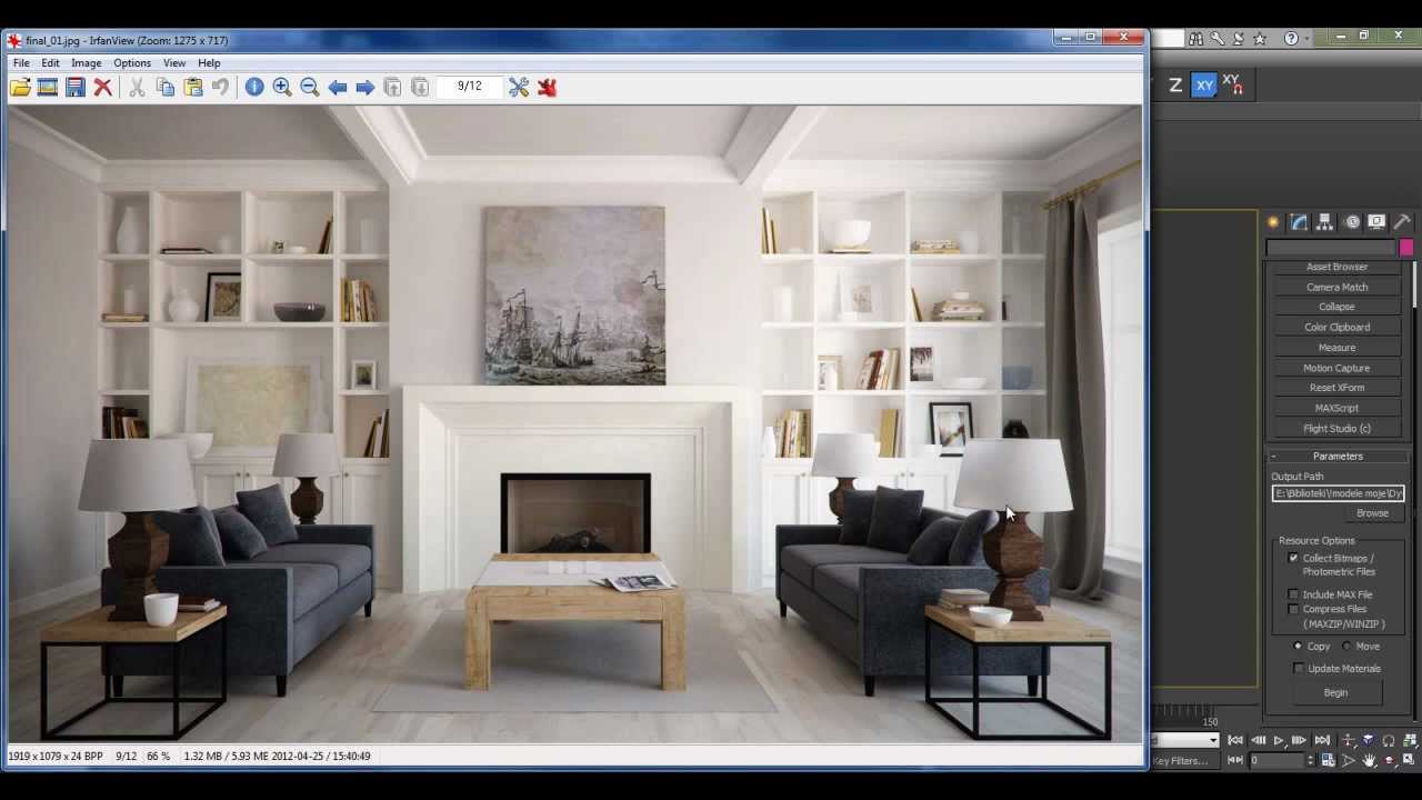 WIZUALIZACJA SALONU - TUTORIAL - KURS - 3DS MAX - VRAY - INTERIOR RENDERING -CGWISDOM.PL
