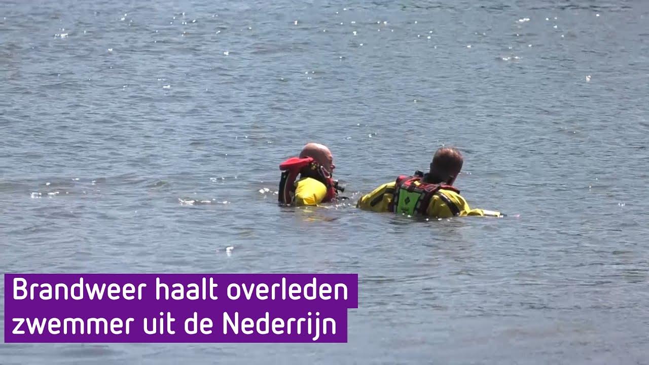 Brandweer haalt overleden zwemmer uit de Nederrijn