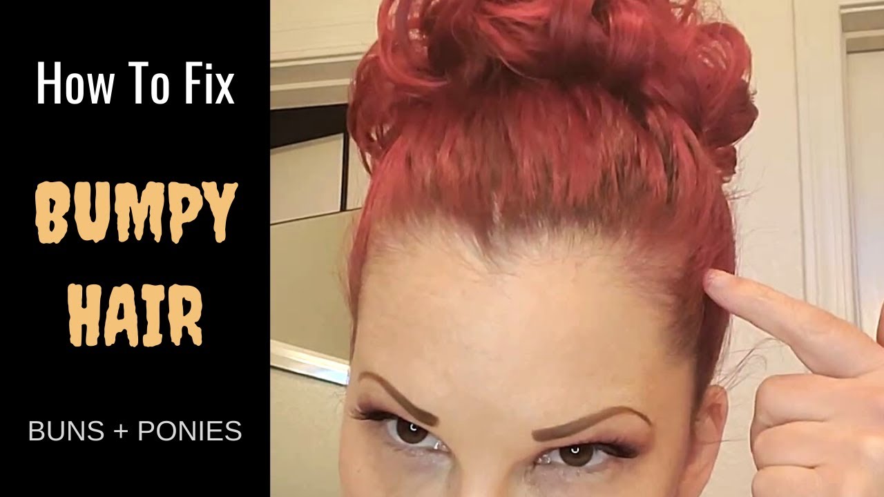 BUMP FREE PONYTAIL AND BUN HACK // How to fix lumpy hair fast!