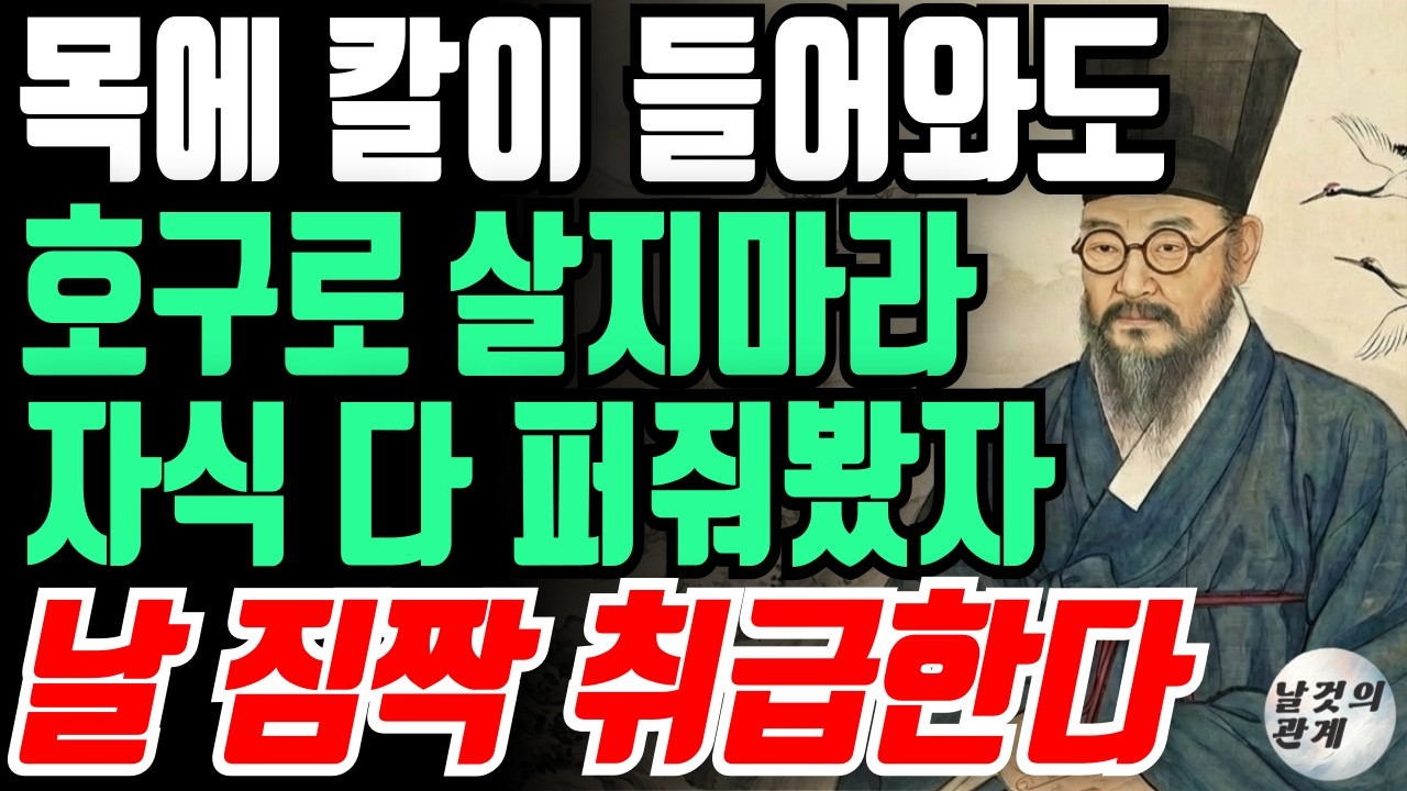 정약용,인간관계,자식에게 헌신 하고도,짐짝취급받는이유,60대,노후,품격,만만해보이지ᄋ