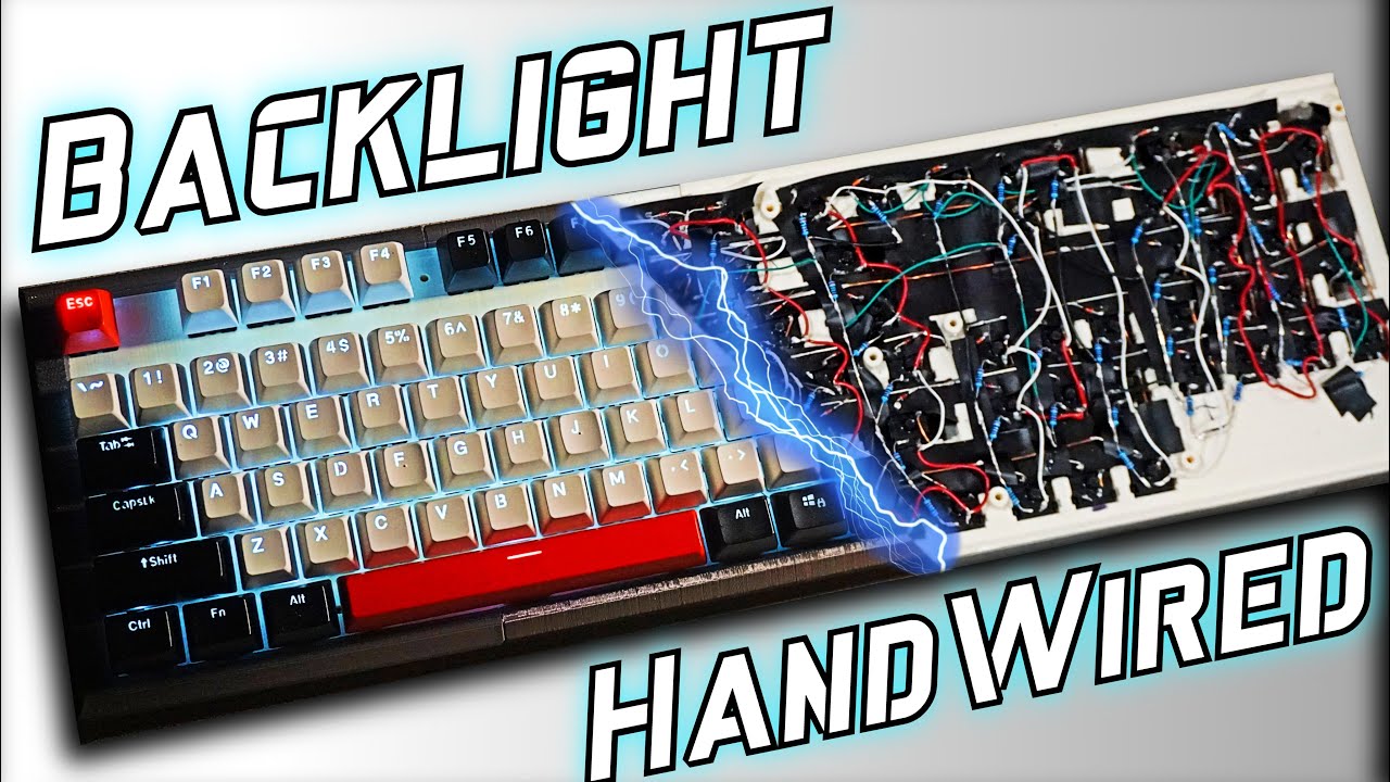 3D Printed - Upcycled - Backlighted - Handwired - 100% Mechanical Keyboard