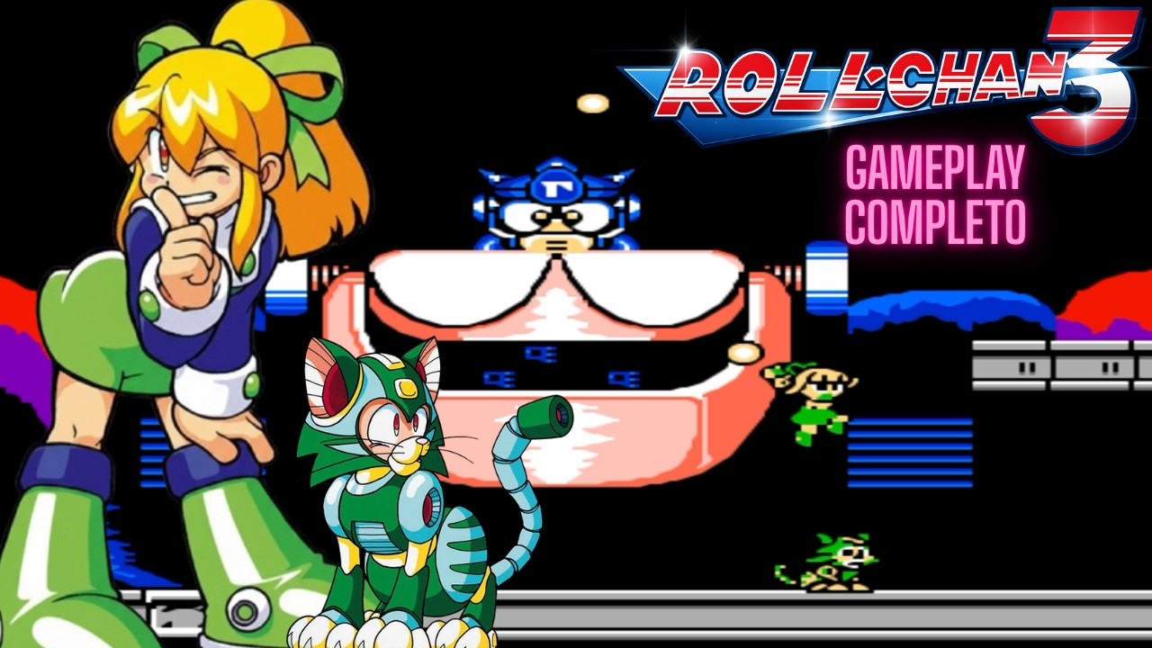Mega Man 3 (NES) Roll Chan 3 Rom Hack - Gameplay Completo HD