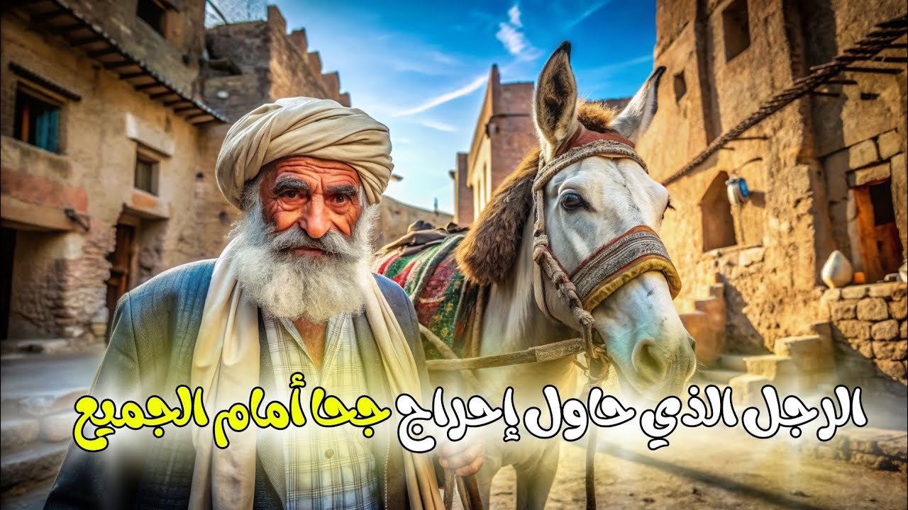 الرجل الذي حاول إحراج جحا أمام الجميع فكانت الصدمة في النهاية