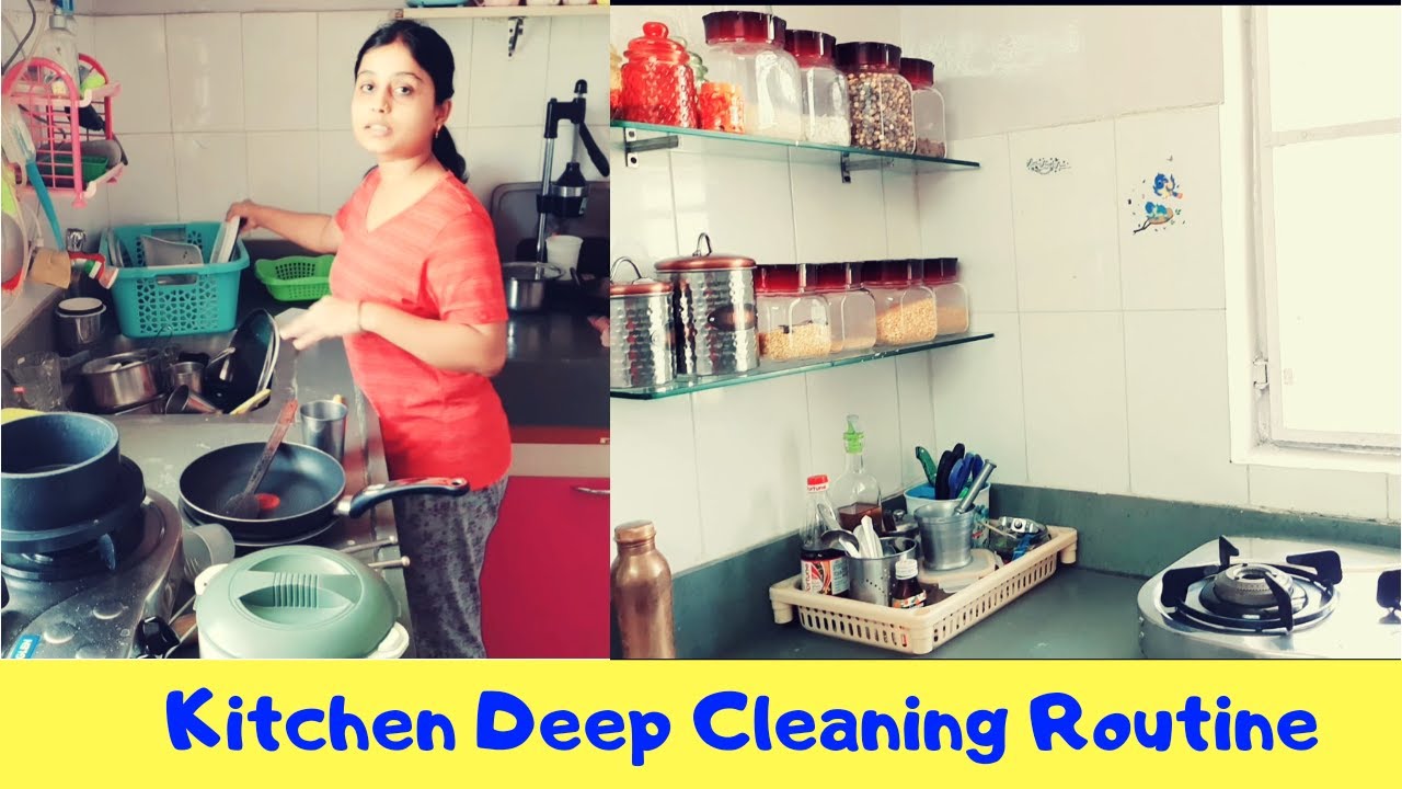 Morning Indian Kitchen Cleaning Routine | Indian Kitchen deep cleaning routin 2020 |Kitchen Cleaning