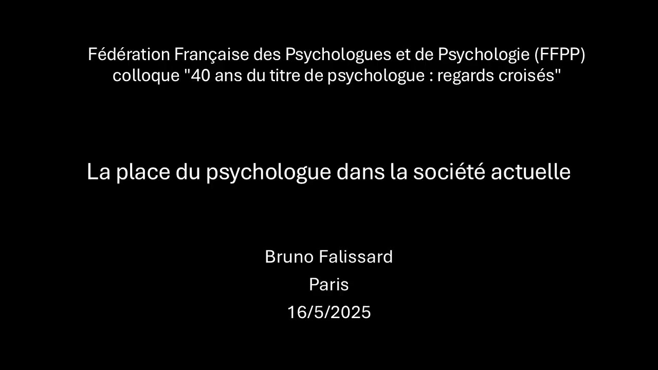 La place du psychologue