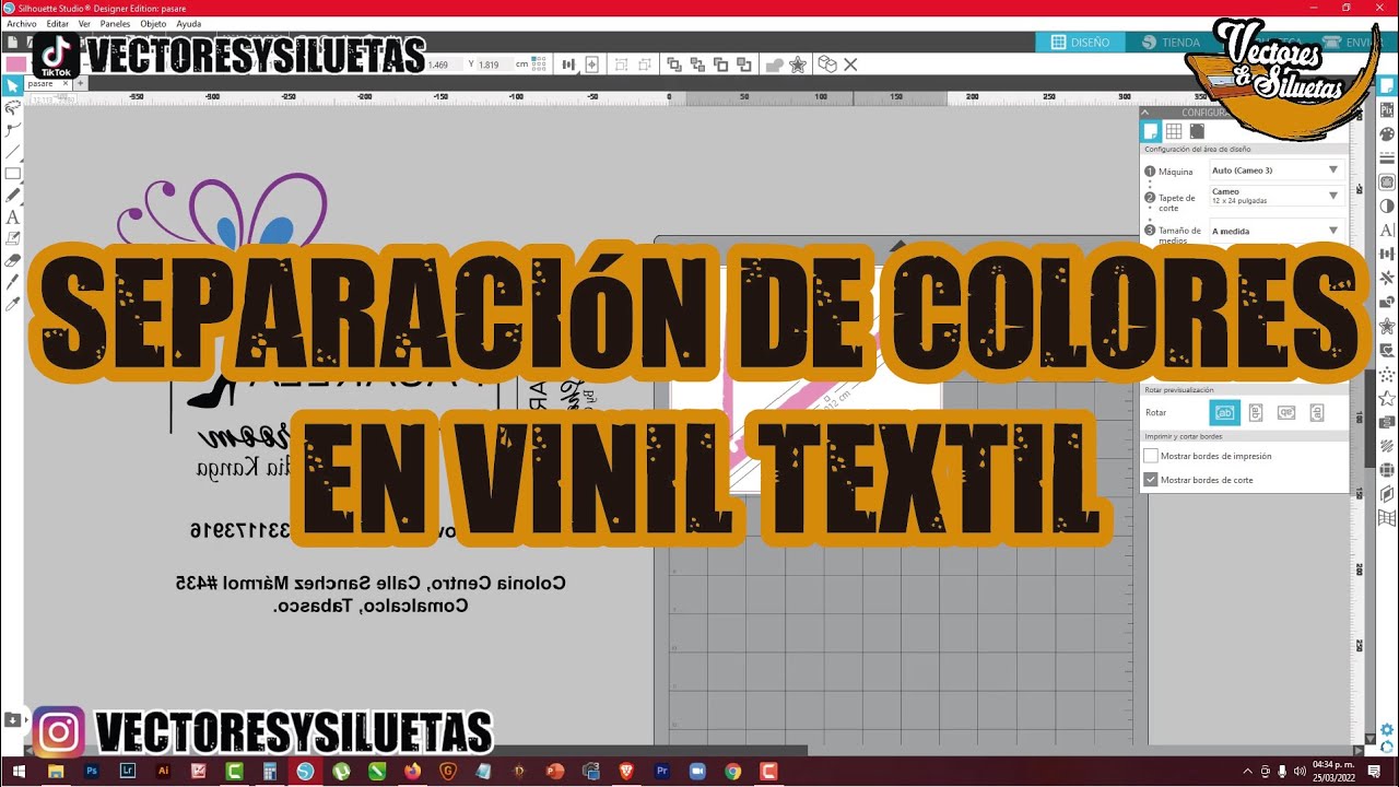 Separación de colores en vinil textil