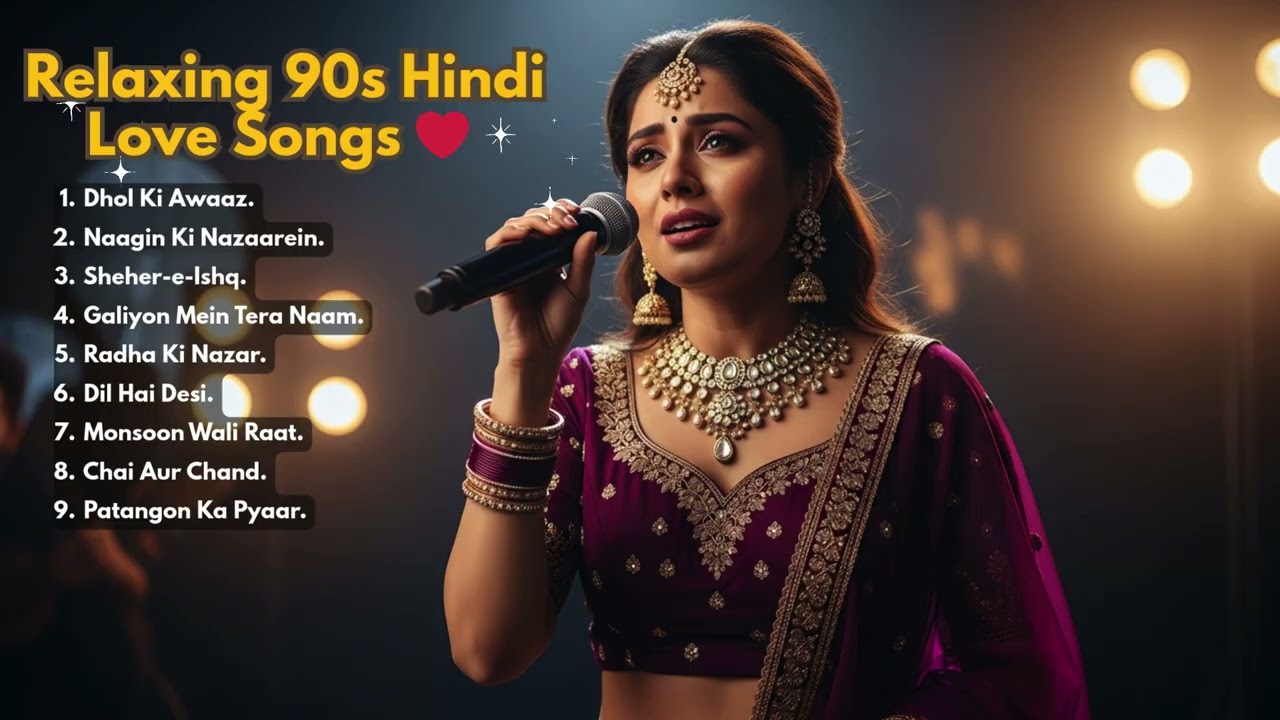 90s Bollywood Love Songs for Relaxing Nights 🌙 Evergreen Hits