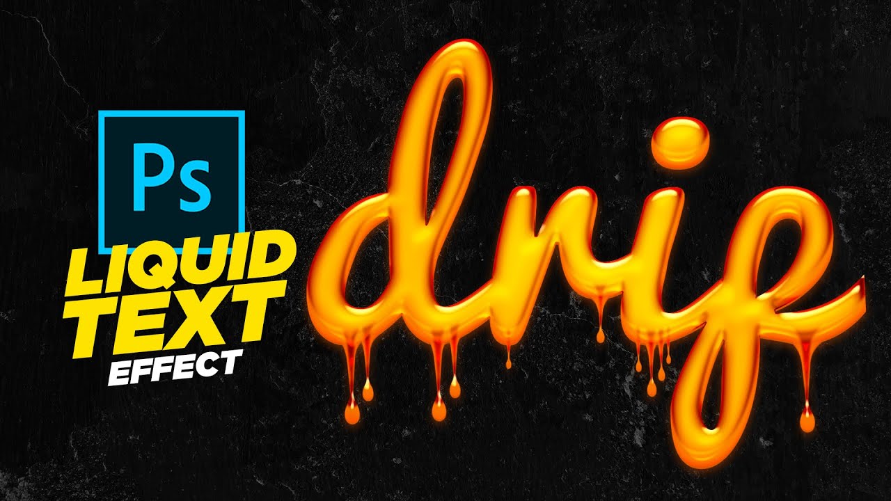 Liquid Dripping Text Effect in Photoshop - Free Liquid Dripping Brush - Urdu/Hindi