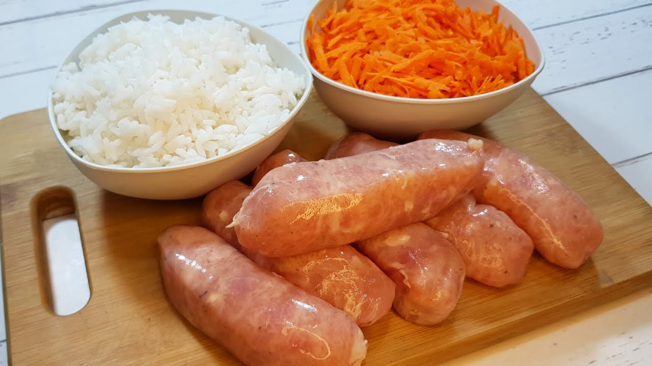 Легкий и вкусный обед/ужин! Рецепт с тосканской колбасой и рисом