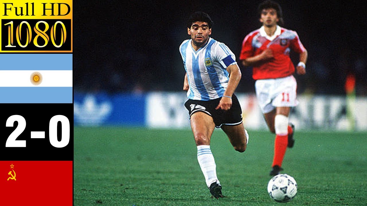 Argentina 2-0 Soviet Union World Cup 1990 | Full highlight | 1080p HD - Diego Maradona