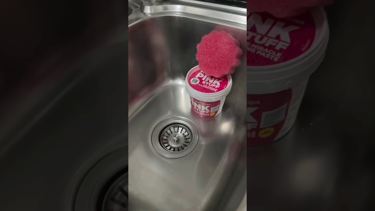 The Pink Stuff Cleaning Paste #cleaningpaste #cleantok #sink #sinkcleaning #sinkclean