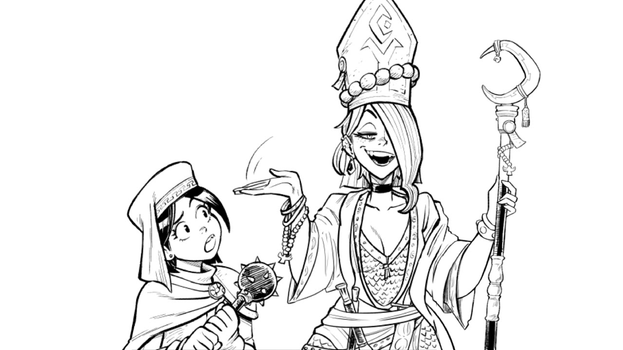 When Chaotic Neutral Cleric Have Warlock Build| Mcnostril comic