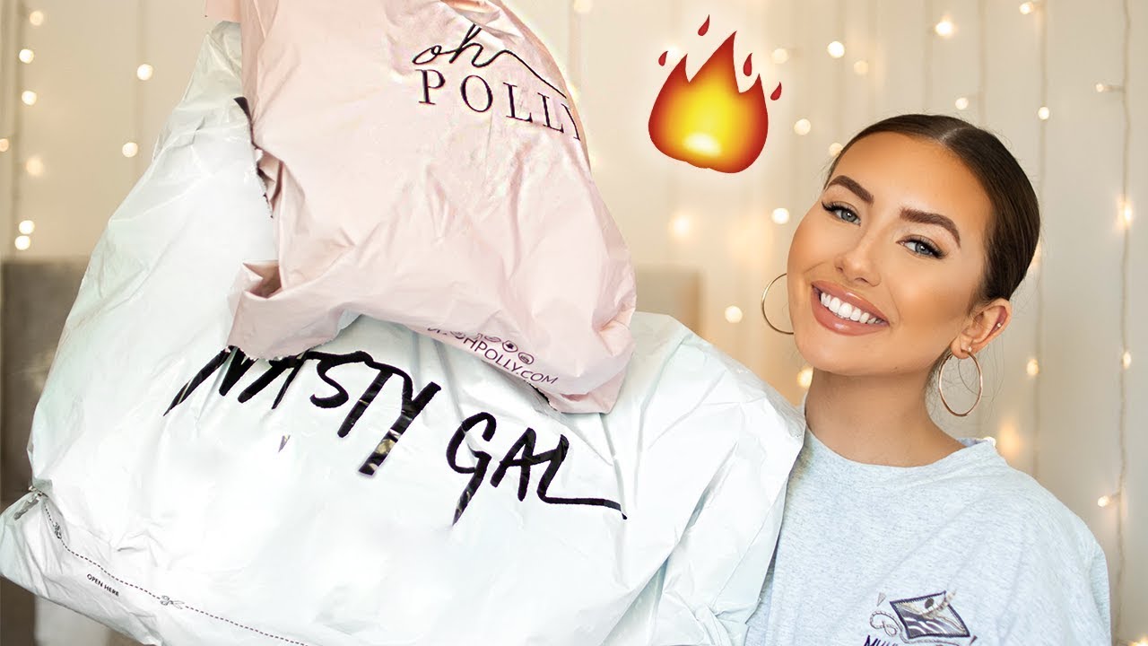 HUGE SUMMER TRY ON CLOTHING HAUL 2019 - NASTY GAL & OH POLLY | Hannah Ren&eacute;e