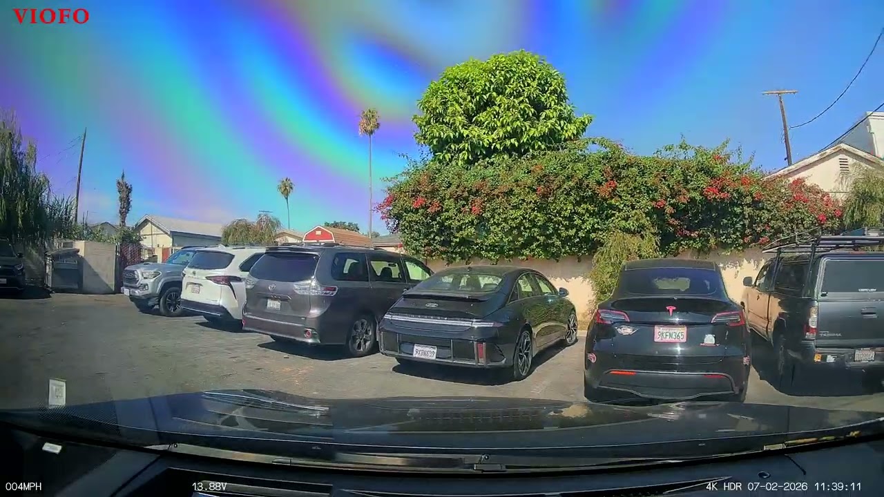 Lái Xe Trên Đường Phố Ở Mỹ Tiểu Bang California Buổi Chiều 02-07-2026 Viofo Đi Cơm Tấm Kiều